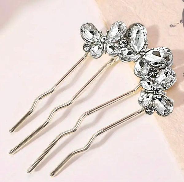 Bridal Formal Butterfly Hair Pin