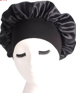 Satin Sleep Cap Black