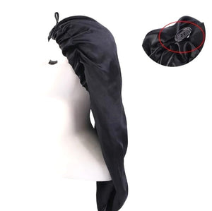 Sleep cap satin long length Black