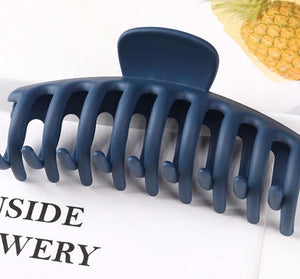 Large Hair Clip Silicone Navy