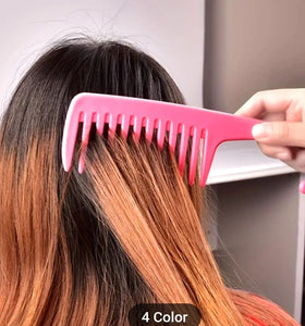 Large wide tooth comb for thick curly hair