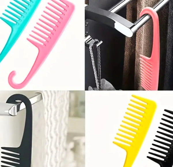 Large wide tooth comb for thick curly hair