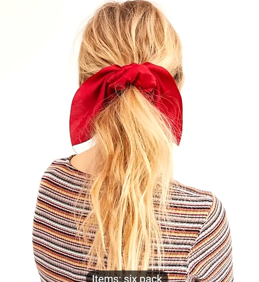 Hair Scrunchie Bow ties In Various Colours