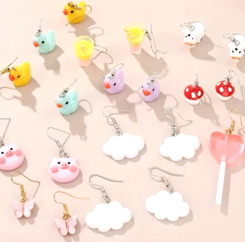 Kids novelty cartoon Earrings