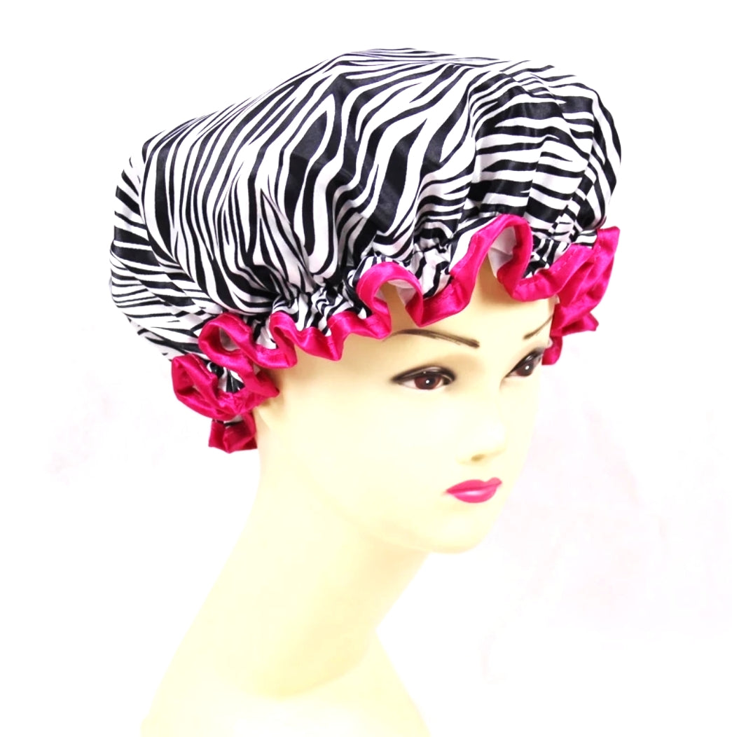 Zebra shower clearance cap