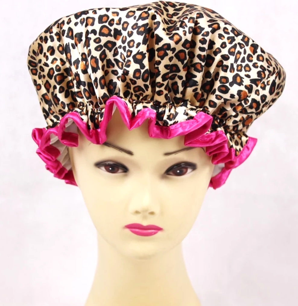 Shower Cap Leopard Print