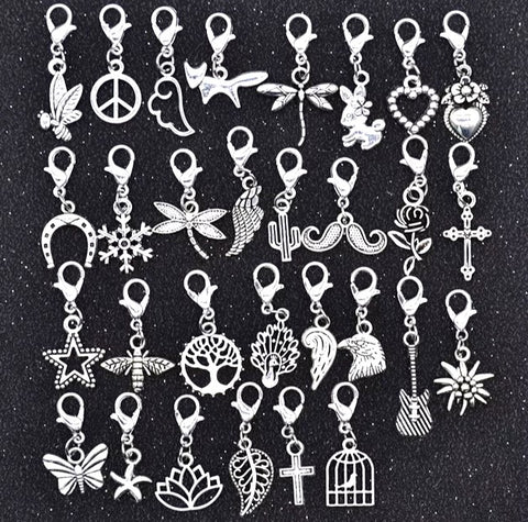 Hair Braiding Charms Silver