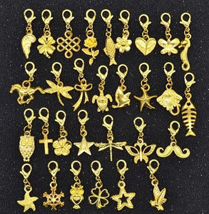 Hair Braiding Charms Gold