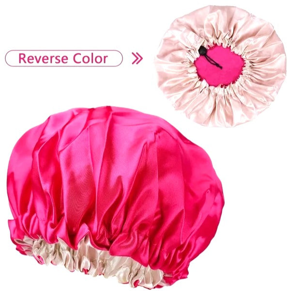 Kids Satin Sleep Cap Pink