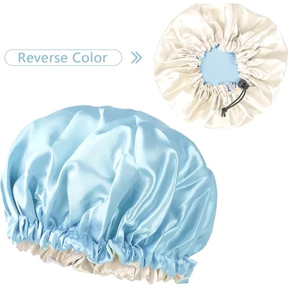 Kids Satin Sleep Cap Blue