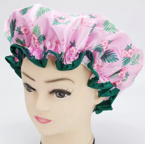 Shower Cap Flamingo Print