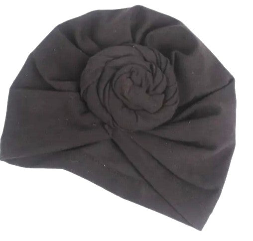 Hair wrap Black Winter With Knot