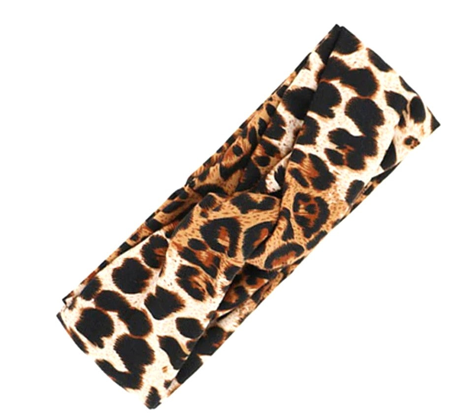Stretchy Headband Leopard Print